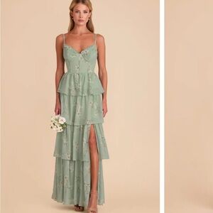 NWT Birdy Grey Lola Chiffon Dress XS Sage Le Fleur